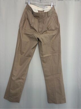 Topman Khaki Pleated Chinos
